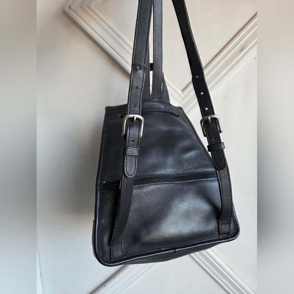 Vintage Coach Large Daypack With Nickle 🖤 9791 - Picture 4 of 15